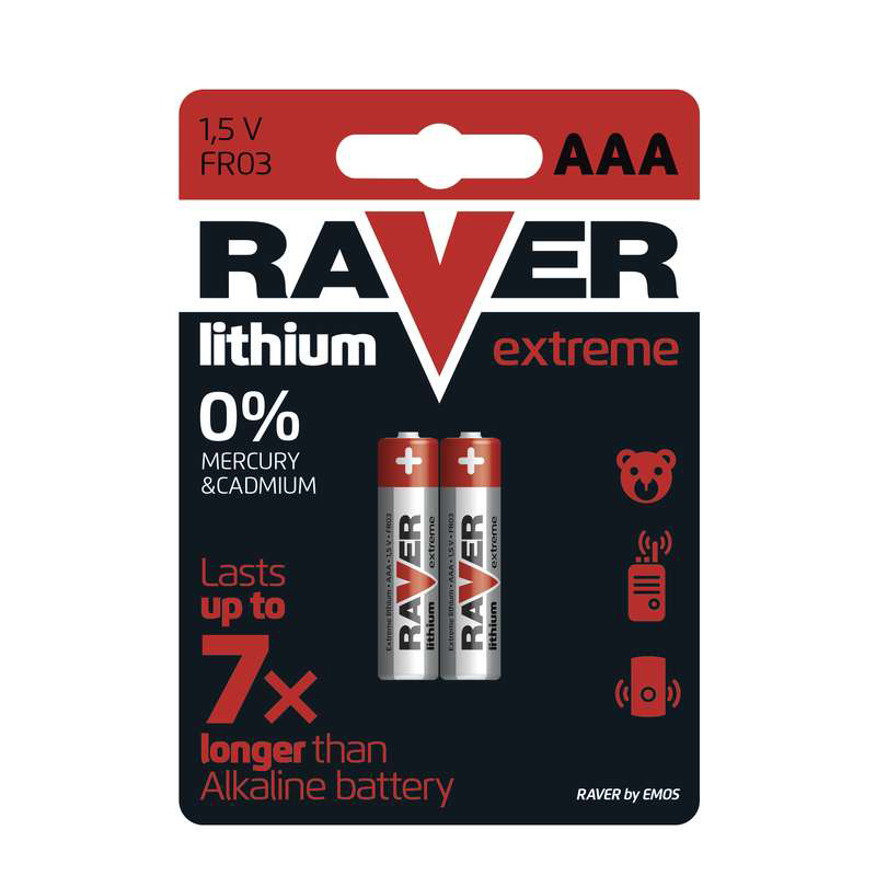 Baterii RAVER LITIU AAA (2BUC/BLISTER) EMOS