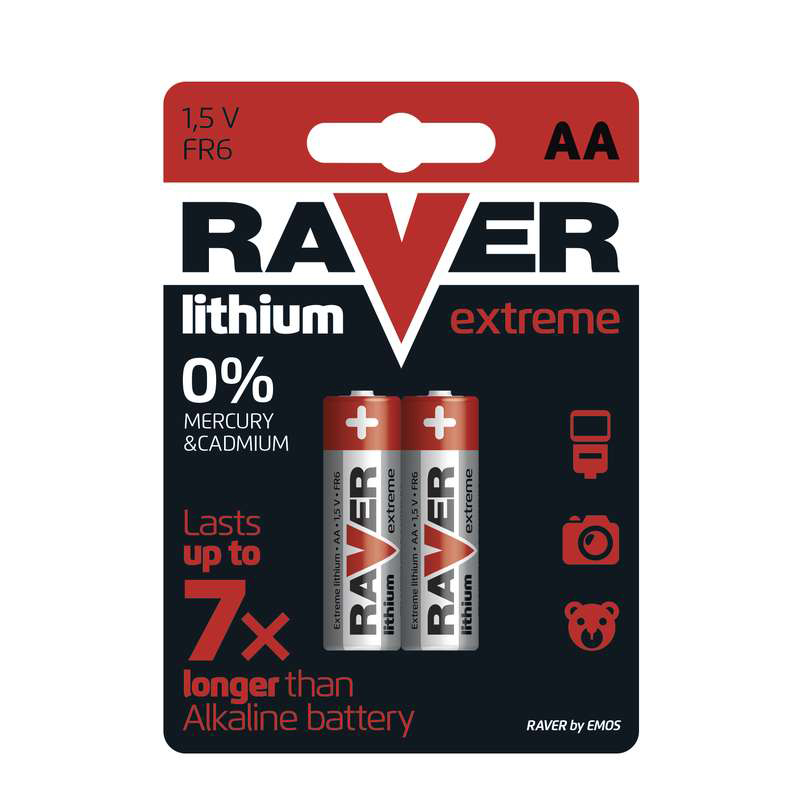 Baterii RAVER LITIU AA (2BUC/BLISTER) EMOS