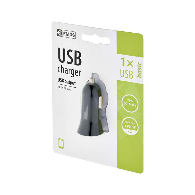 USB INCARCATOR MASINA 5 V/1 A/5 W EMOS